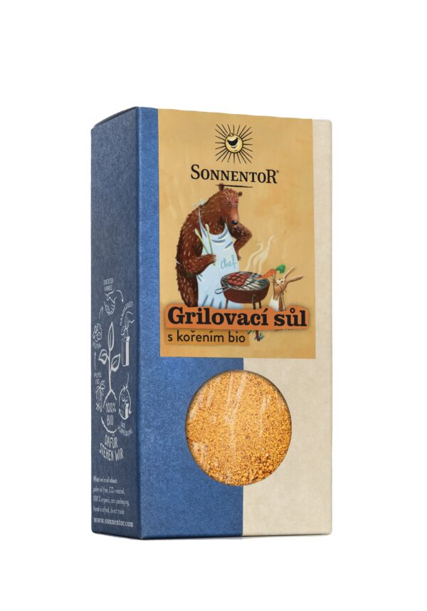 Sonnentor Grilovací sůl s kořením BIO (100 g) - skvělá na drůbeží maso a ryby