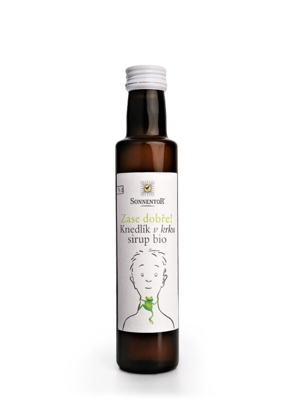 Sonnentor Sirup BIO - Knedlík v krku (250 ml) - tlumí projevy nachlazení