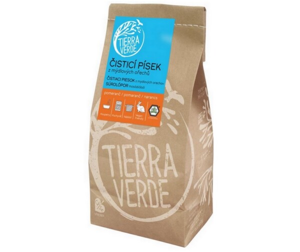 Tierra Verde Čisticí písek - 1 kg - s pomerančem