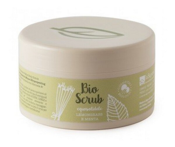 laSaponaria Tělový peeling s citrónovou trávou a mátou BIO (250 g)