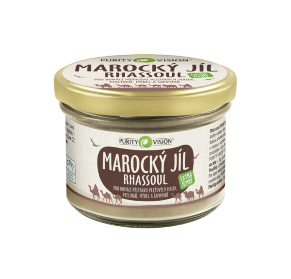 Purity Vision Rhassoul - marocký jíl - 200 g - šampon, peeling nebo maska