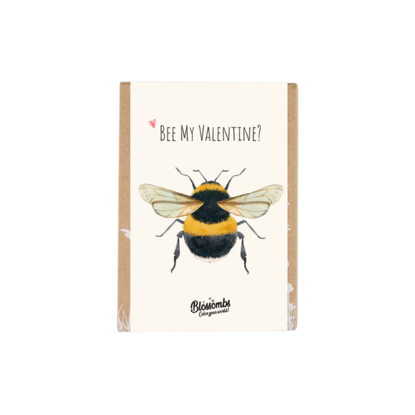 Blossombs Semínkové bomby - Dárková sada mini "Bee my Valentine" - Včelka (4 ks) - udělá radost vám i přírodě