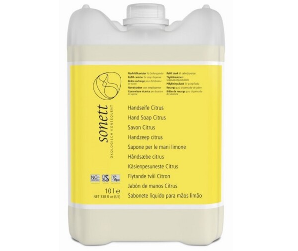 Sonett Tekuté mýdlo - citrus BIO - 10 l - pro vaše ruce, obličej i celé tělo