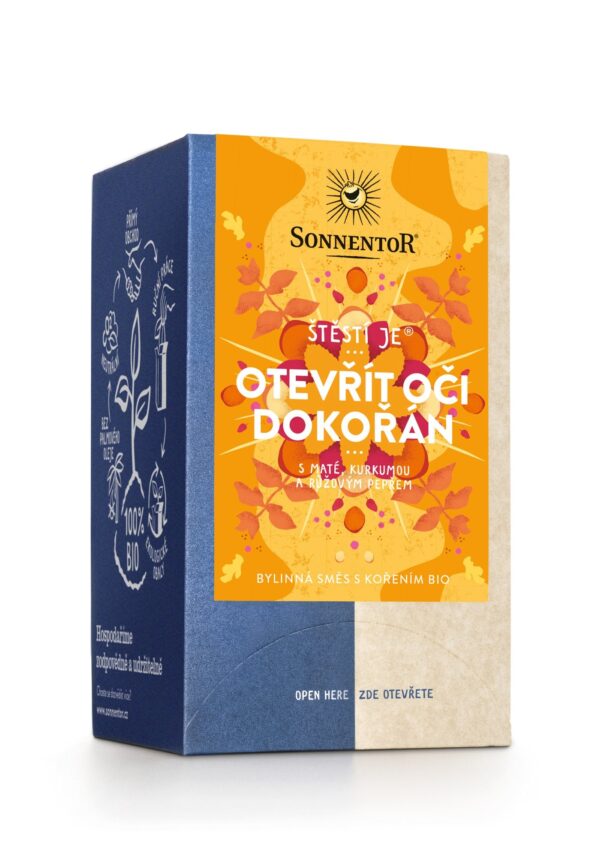 Sonnentor Bylinná směs BIO - Štěstí je otevřít oči dokořán - nálev. sáčky (18 x 1,7 g)