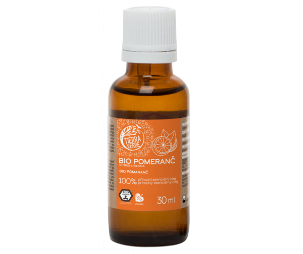 Tierra Verde Esenciální olej Pomeranč BIO - 30 ml - zlepšovač nálady