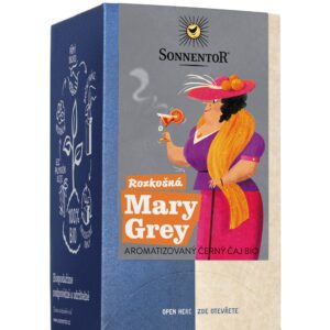 Sonnentor Černý čaj aromatizovaný Rozkošná Mary Grey BIO - nálev. sáčky (18 x 1,5 g) - s tóny svěžích citrusů
