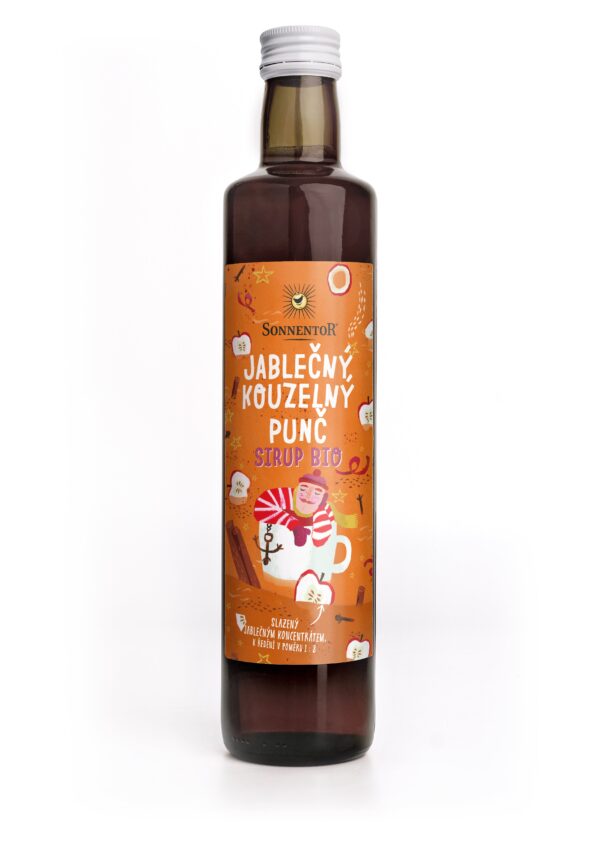 Sonnentor Sirup BIO - Jablečný kouzelný punč (500 ml) - chutná skvěle horký i studený