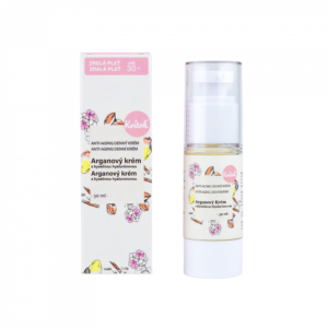 Kvitok Denní arganový krém pro zralou pleť 30+ (30 ml) - s kyselinou hyaluronovou