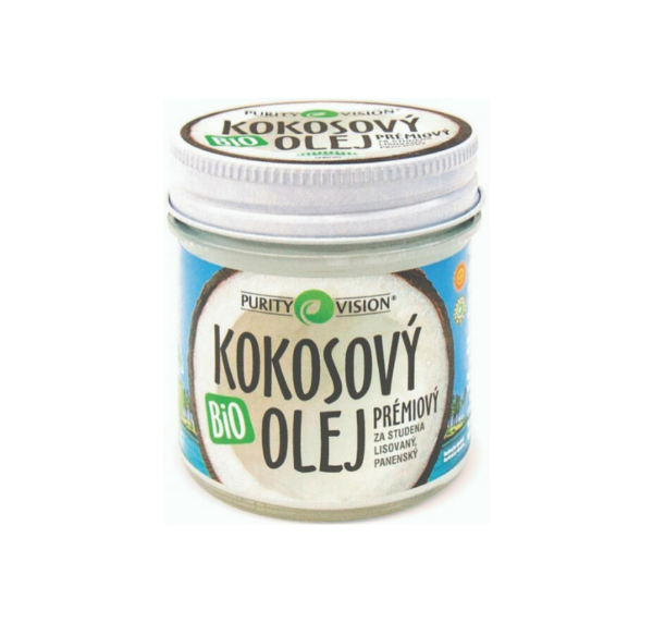 Purity Vision Kokosový olej panenský BIO - 120 ml - za studena lisovaný