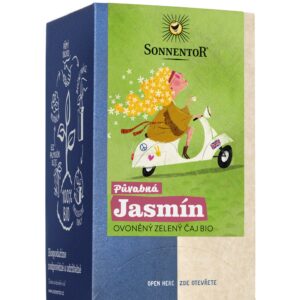 Sonnentor Zelený čaj aromatizovaný Půvabná Jasmín BIO - nálev. sáčky (18 x 1,5 g) - s květinovými tóny