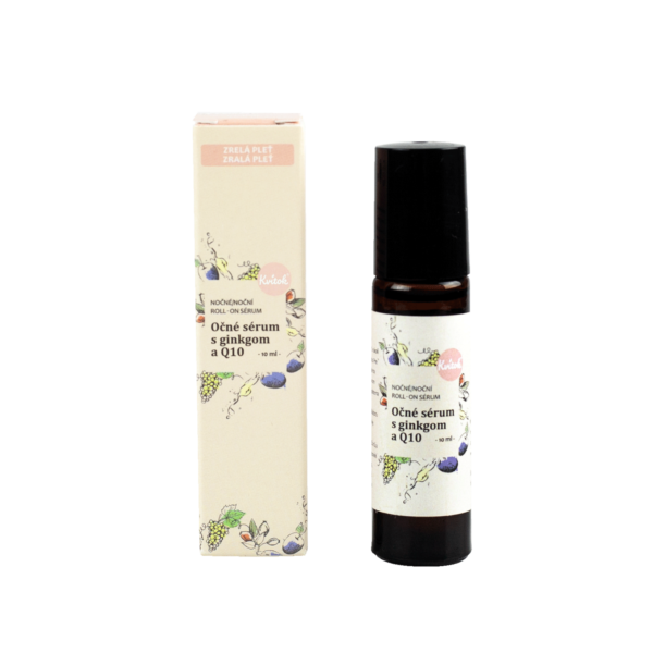 Kvitok Roll-on sérum na oční okolí s koenzymem Q10 - noční (10 ml)