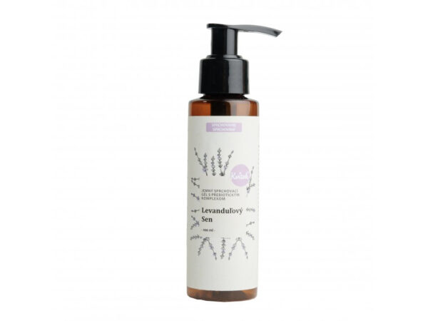 Kvitok Jemný sprchový gel s prebiotickým komplexem Levandulový sen (100 ml) - s jemnou bylinnou vůní