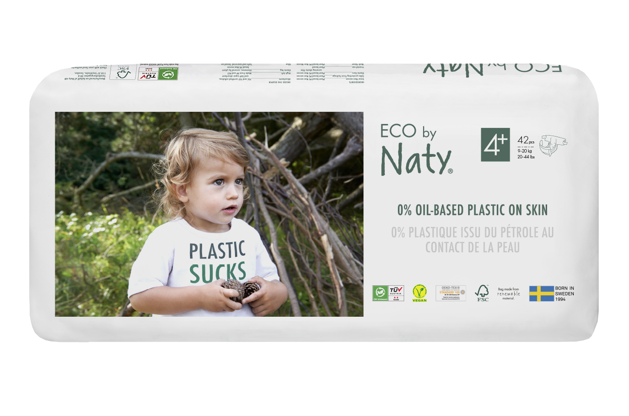 Eco by Naty Ekoplenky Maxi+ 4+ (9 - 20 kg) (42 ks) - z 55-60 % rozložitelné