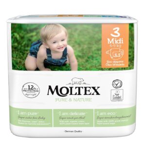 Moltex Ekoplenky Pure & Nature - Midi (4-9 kg) (33 ks)