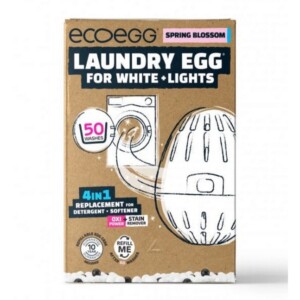 Ecoegg Prací vajíčko na bílé prádlo s vůní jarních květů - na 50 pracích cyklů - vhodné pro alergiky i ekzematiky