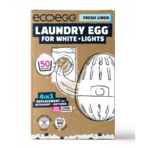 Ecoegg Prací vajíčko na bílé prádlo s vůní svěží bavlny - na 50 pracích cyklů - vhodné pro alergiky i ekzematiky