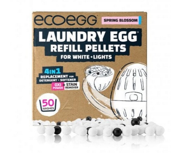 Ecoegg Náplň do pracího vajíčka na bílé prádlo s vůní jarních květů - na 50 pracích cyklů - vhodné pro alergiky i ekzematiky