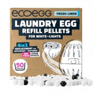 Ecoegg Náplň do pracího vajíčka na bílé prádlo s vůní svěží bavlny - na 50 pracích cyklů - vhodné pro alergiky i ekzematiky