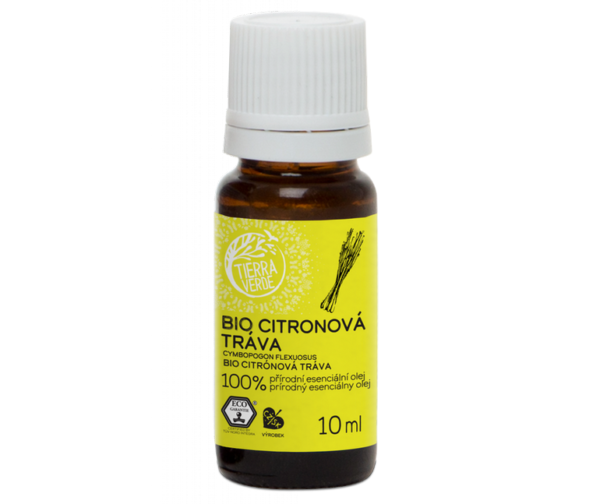Tierra Verde Esenciální olej Citronová tráva BIO - 10 ml - pomůže při vyčerpání