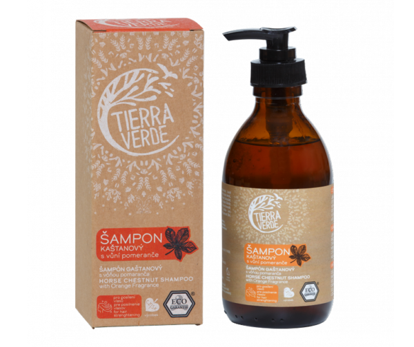 Tierra Verde Kaštanový šampon pro posílení vlasů s pomerančem - 230 ml