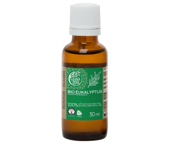 Tierra Verde Esenciální olej Eukalyptus BIO - 30 ml - uleví při nachlazení