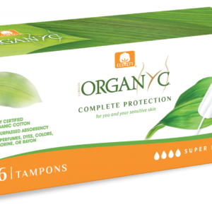 Organyc Tampony Super Plus (16 ks) - z biobavlny, 4 kapičky