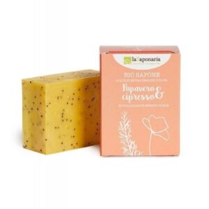 laSaponaria Tuhé olivové mýdlo BIO - Mák a cypřiš (100 g)