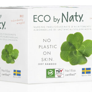 Eco by Naty Vložky do podprsenky pro kojící maminky (30 ks) - 100% přírodní a kompostovatelné