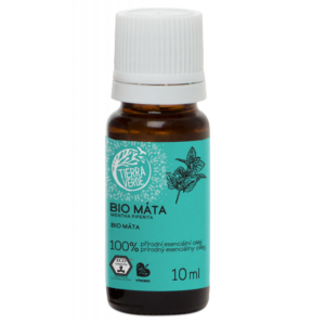 Tierra Verde Esenciální olej Máta BIO - 10 ml - podpoří dýchací cesty a soustředění