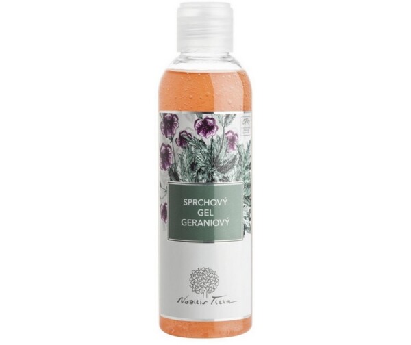 Nobilis Tilia Sprchový gel Geraniový (200 ml) - vůně harmonizuje emoční výkyvy