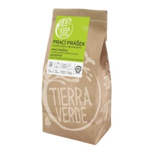 Tierra Verde Prací prášek na bílé prádlo a látkové pleny - INOVACE - pap. sáček 850 g