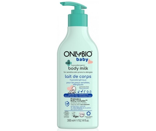 OnlyBio Hypoalergenní tělové mléko pro miminka (300 ml)