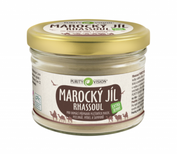 Purity Vision Rhassoul - marocký jíl - 450 g - šampon, peeling nebo maska