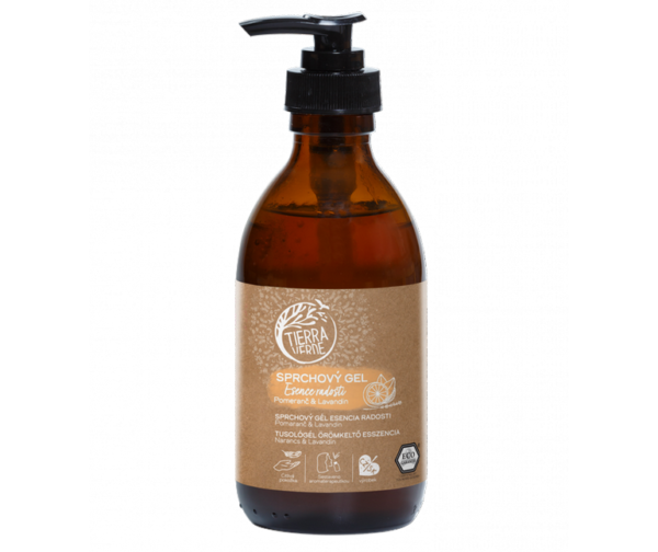 Tierra Verde Sprchový gel Esence radosti - Pomeranč & lavandin - 230 ml