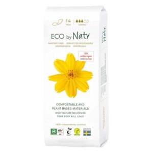 Eco by Naty Denní vložky - normal (14 ks) - vnitřní vrstva z biobavlny, 3 kapičky