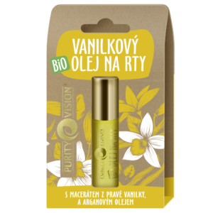 Purity Vision Vanilkový olej na rty BIO (10 ml) - voňavá pomoc vysušeným rtům
