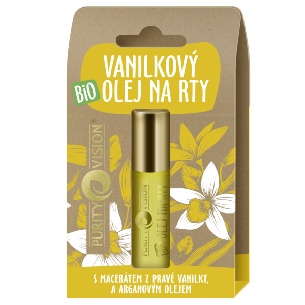 Purity Vision Vanilkový olej na rty BIO (10 ml) - voňavá pomoc vysušeným rtům