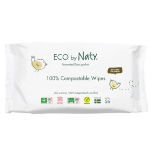 Eco by Naty Dětské vlhčené hygienické ubrousky - 56 ks - vhodné i pro velmi citlivou pokožku
