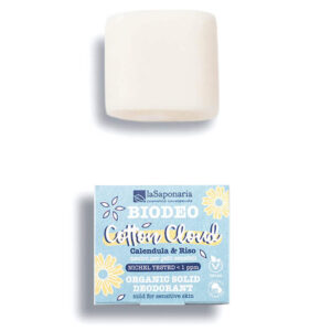 laSaponaria Tuhý deodorant Cotton Cloud BIO (40 g) - bez parfemace a jedlé sody