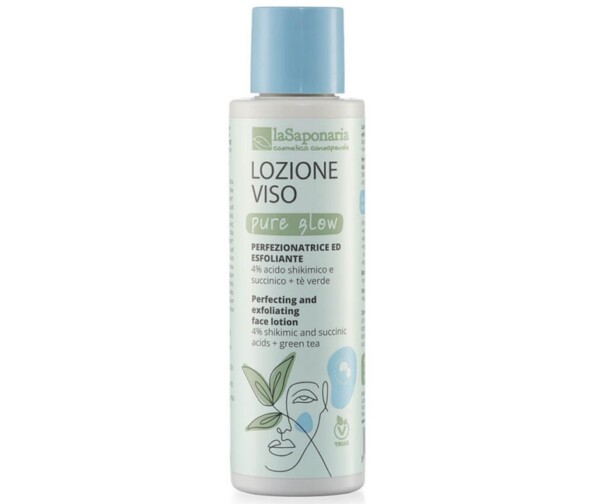 laSaponaria Rozjasňující pleťová voda Pure Glow BIO (150 ml) - s aloe vera a kopřivou