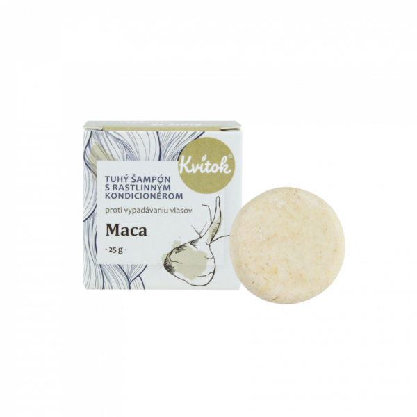 Kvitok Tuhý šampon s kondicionérem Maca - 25 g - stimuluje růst vlasů