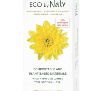 Eco by Naty Denní vložky s křidélky - super (12 ks) - vnitřní vrstva z biobavlny, 4 kapičky