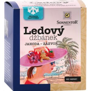 Sonnentor Ledový džbánek BIO - jahoda a zázvor - sáčky (16 x 2,8 g)