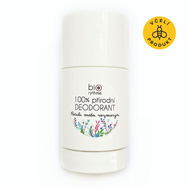 Biorythme Tuhý deodorant Pačuli, máta a rozmarýn - 80 g - unisex zemitá a smyslná vůně