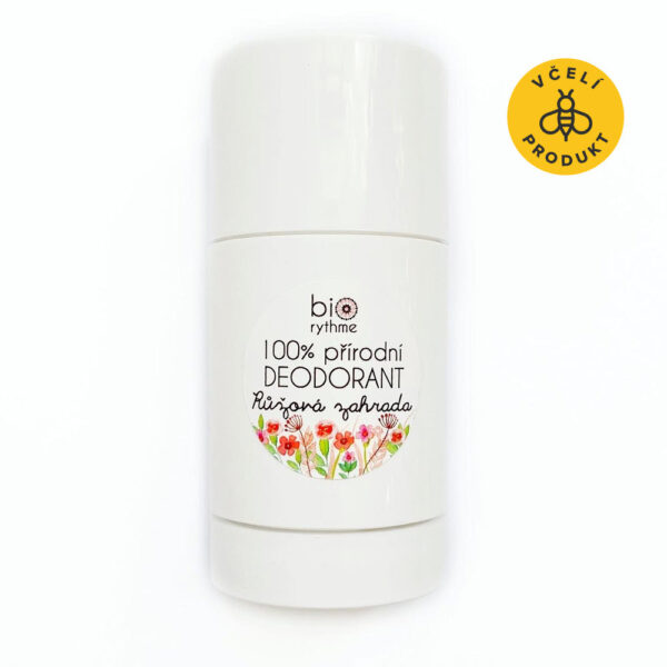 Biorythme Tuhý deodorant Růžová zahrada - 80 g - květinová ženská vůně