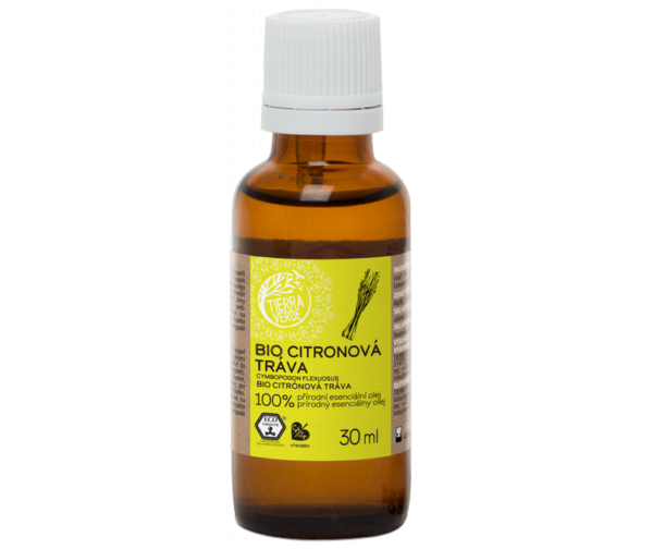 Tierra Verde Esenciální olej Citronová tráva BIO - 30 ml - pomůže při vyčerpání