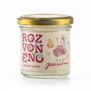Rozvoněno Vonná svíčka - Jedinečná (130 ml)