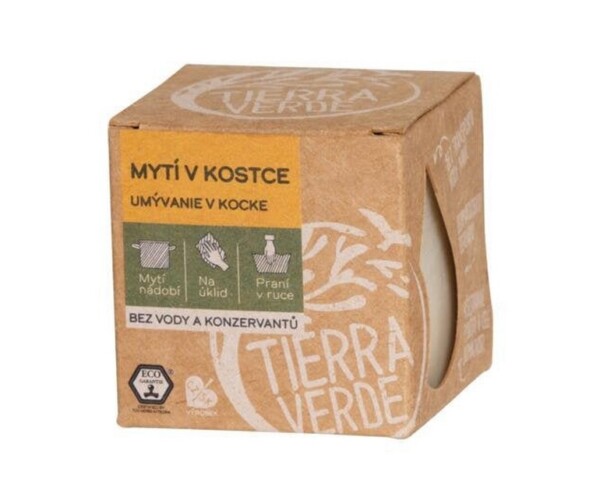 Tierra Verde Multifunkční tuhé mýdlo Mytí v kostce (165 g) - umyje nádobí, podlahu i prádlo