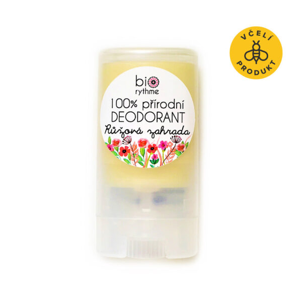 Biorythme Tuhý deodorant Růžová zahrada - 15 g - květinová ženská vůně