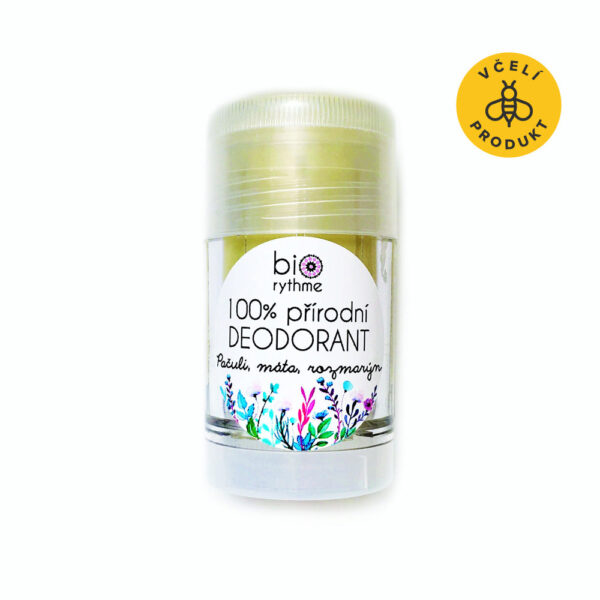 Biorythme Tuhý deodorant Pačuli, máta a rozmarýn - 30 g - unisex zemitá a smyslná vůně